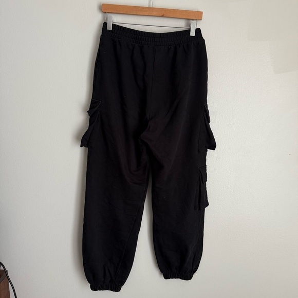 Oak + Fort oversized sweatpant cargo jogger black size medium - Picture 5 of 9